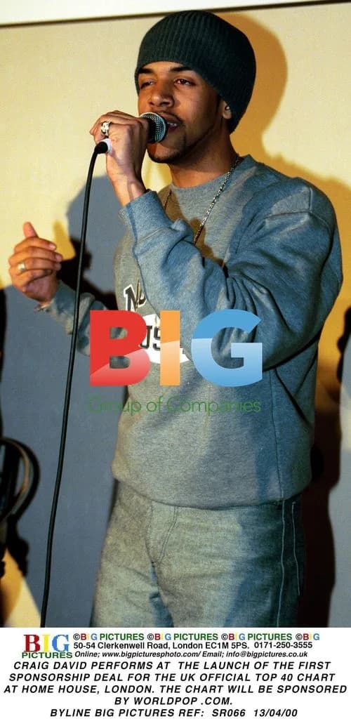 Craig David at UK Top 40 Chart Launch