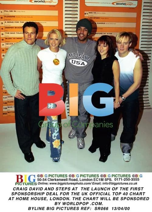 Craig David and Steps at UK Top 40 Chart Launch