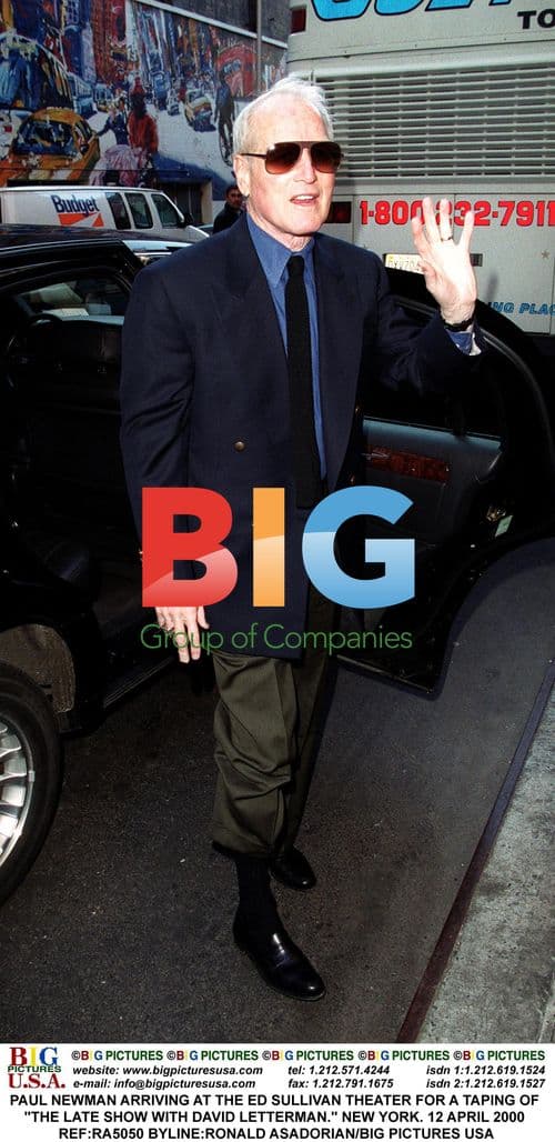 Paul Newman Arriving at Ed Sullivan Theater