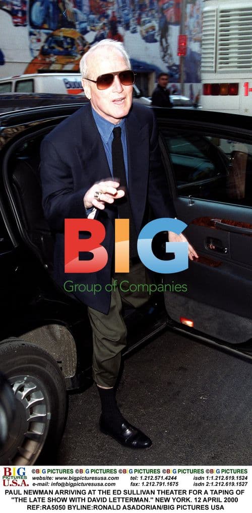 PAUL NEWMAN at THE LATE SHOW with DAVID LETTERMAN taping