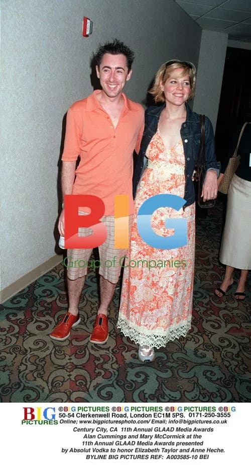 Alan Cummings and Mary McCormick at GLAAD Awards