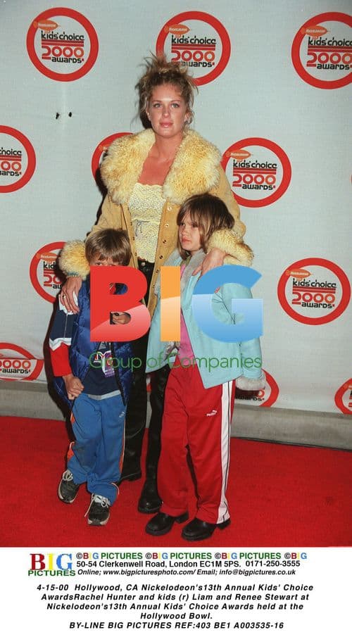 Rachel Hunter and kids at Nickelodeon Kids' Choice Awards
