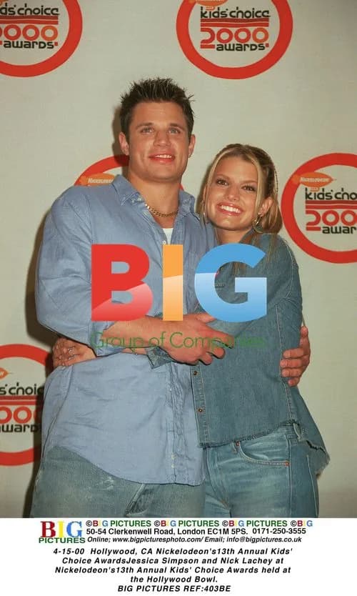 Jessica Simpson and Nick Lachey at Kids' Choice Awards