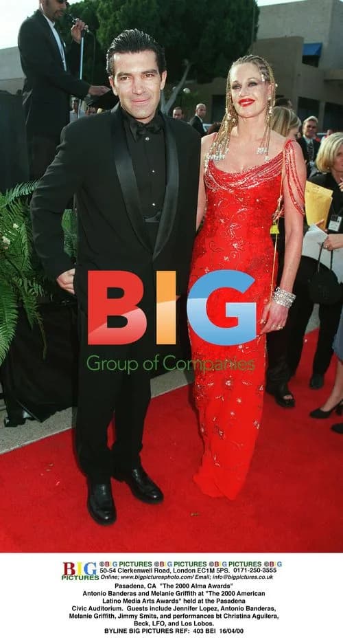 Antonio Banderas and Melanie Griffith at Alma Awards