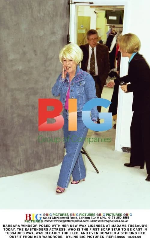 Barbara Windsor Poses with Madame Tussaud's Wax Figure