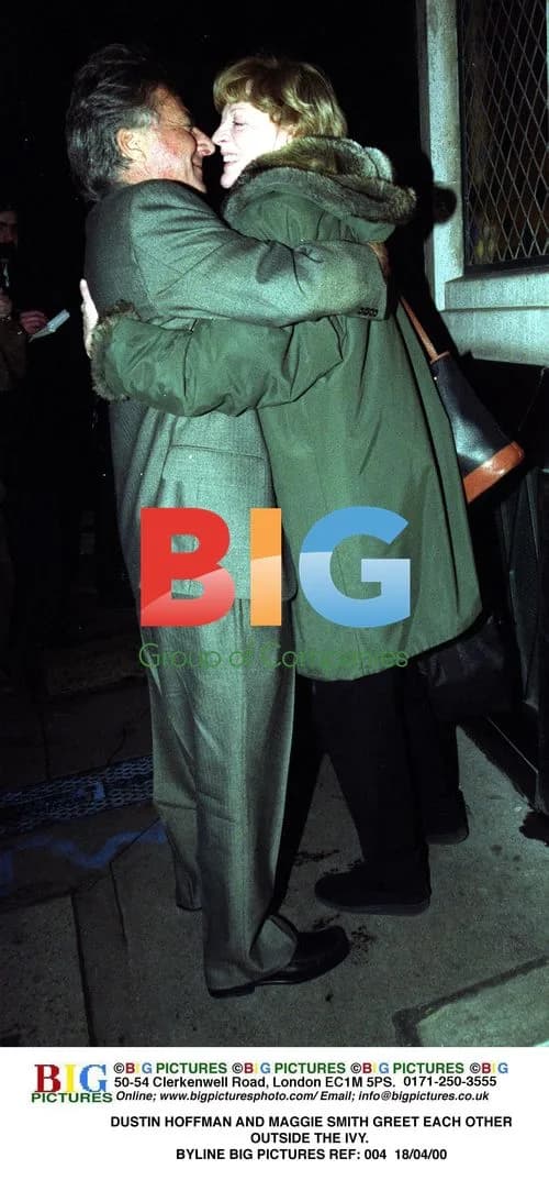 Dustin Hoffman and Maggie Smith at The Ivy