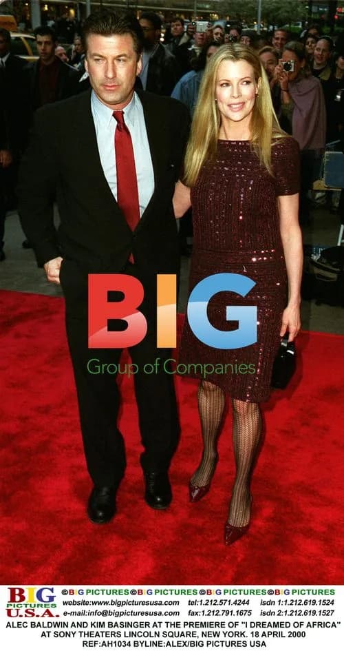 Alec Baldwin and Kim Basinger at "I Dreamed of Africa" premiere