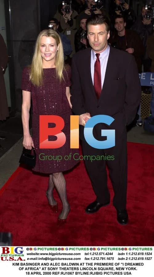 Kim Basinger and Alec Baldwin at "I Dreamed of Africa" Premiere