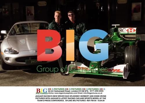 Jaguar Racing's new driver duo with latest cars