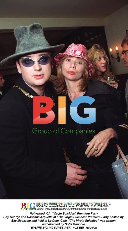 Boy George and Rosanna Arquette at "The Virgin Suicides" Premiere Party