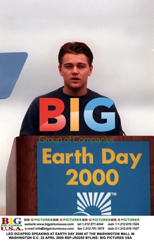 LEO DICAPRIO SPEAKING AT EARTH DAY 2000