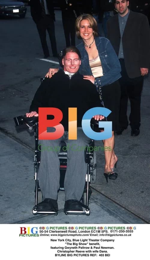 Christopher Reeve at Blue Light Theater benefit
