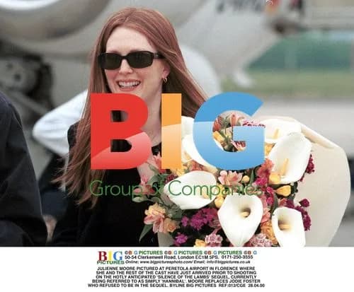 Julianne Moore at Peretola Airport for 'Hannibal' Filming