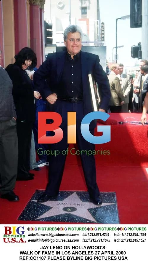 JAY LENO ON HOLLYWOOD'S WALK OF FAME