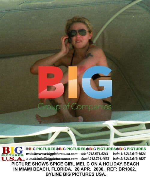 Mel C on Miami Beach