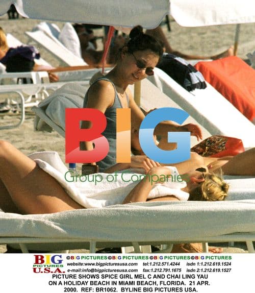 Mel C and Chai Ling Yau on Miami Beach