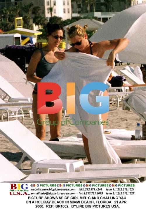 Mel C and Chai Ling Yau on Miami Beach