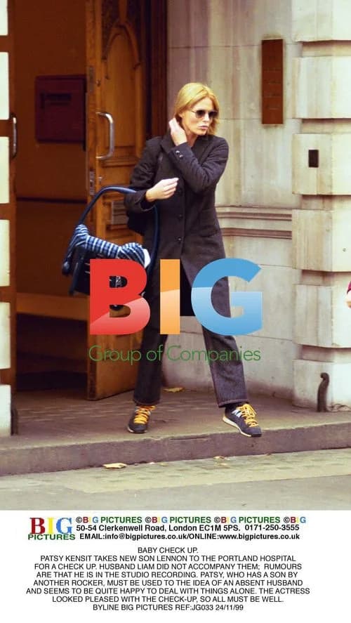 Patsy Kensit and Son Lennon at Hospital