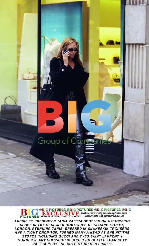 Tania Zaetta Spotted Shopping in London