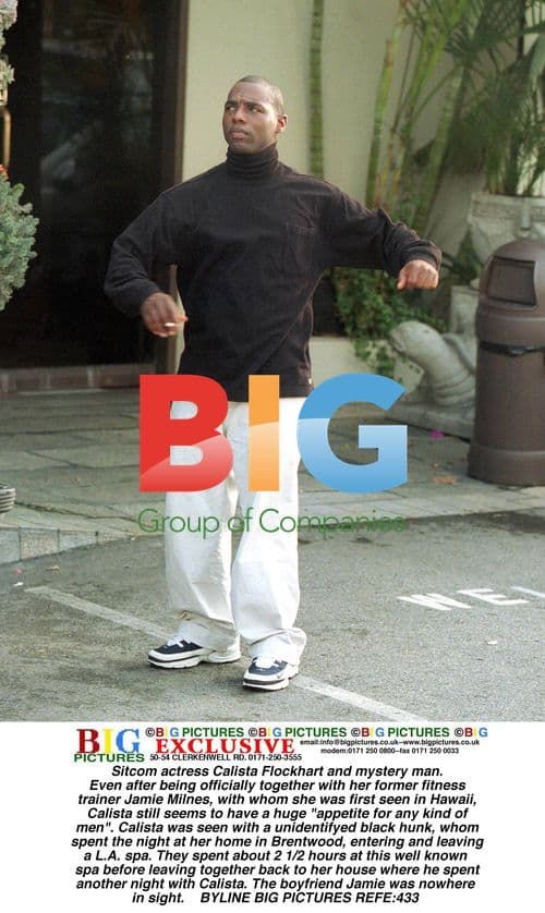 Calista Flockhart seen with mystery man