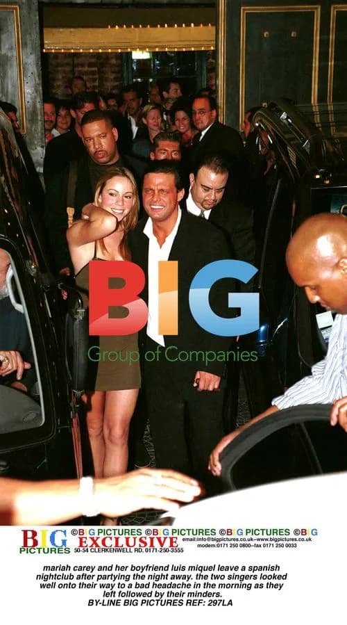 Mariah Carey and Luis Miguel Leave Spanish Nightclub