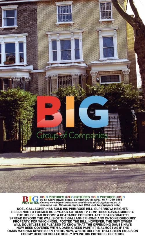 NOEL GALLAGHER SELLS 'SUPERNOVA HEIGHTS' TO ACTRESS