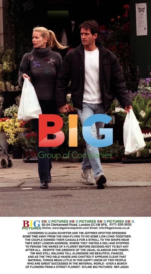 Claudia Schiffer and Tim Jeffries Spotted Shopping