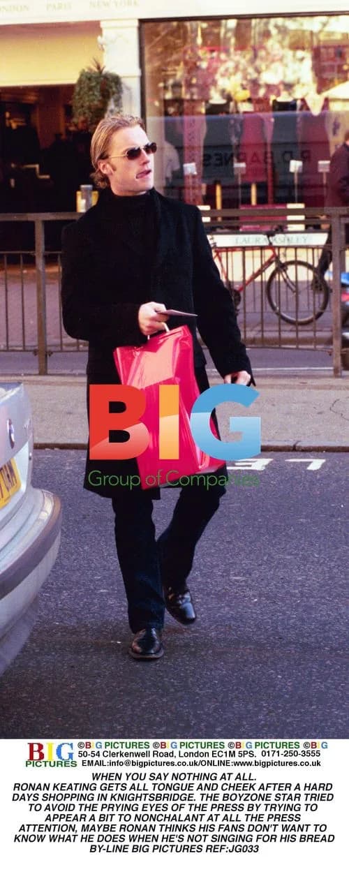Ronan Keating Shops in Knightsbridge