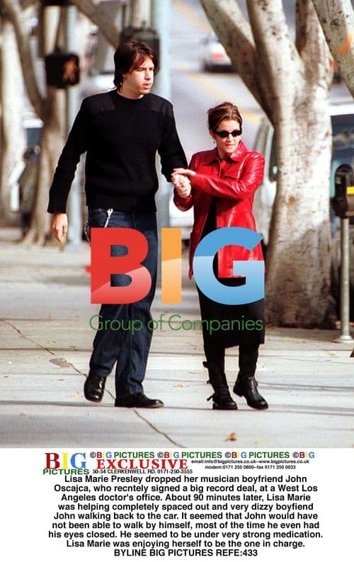 Lisa Marie Presley assists boyfriend John Oscajca