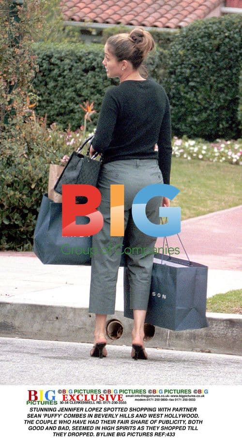 Jennifer Lopez and Sean Combs Shop in Beverly Hills