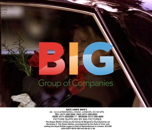 The Queen Mother Visits Field of Remembrance