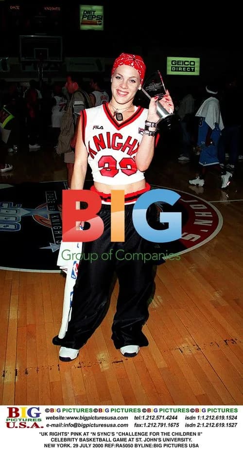 PINK at *N SYNC's 'Challenge for the Children' Basketball Game