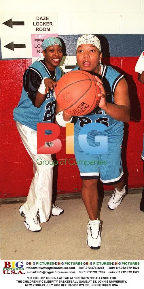 Queen Latifah at *N SYNC's Charity Basketball Game