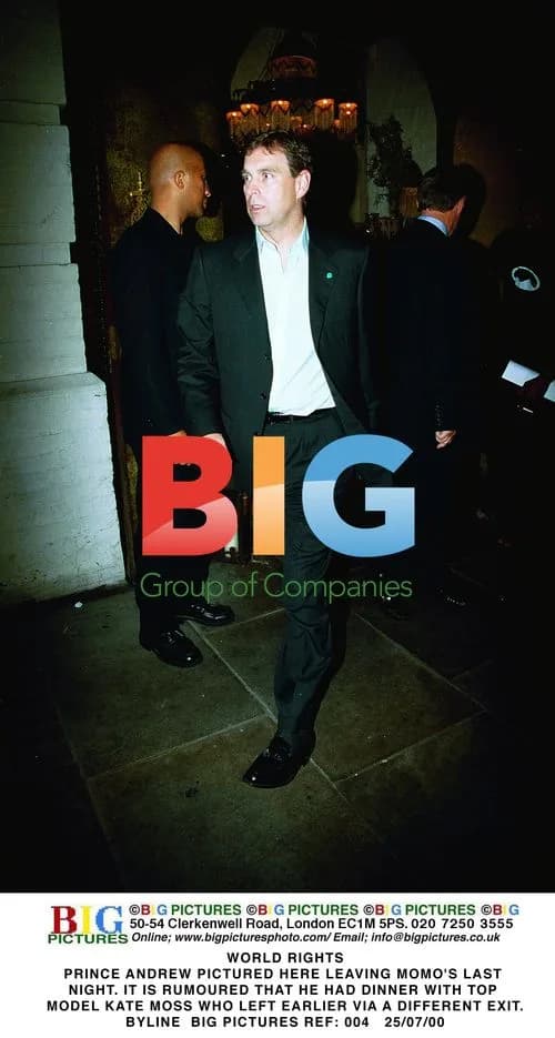 Prince Andrew Leaves Momo's After Dinner