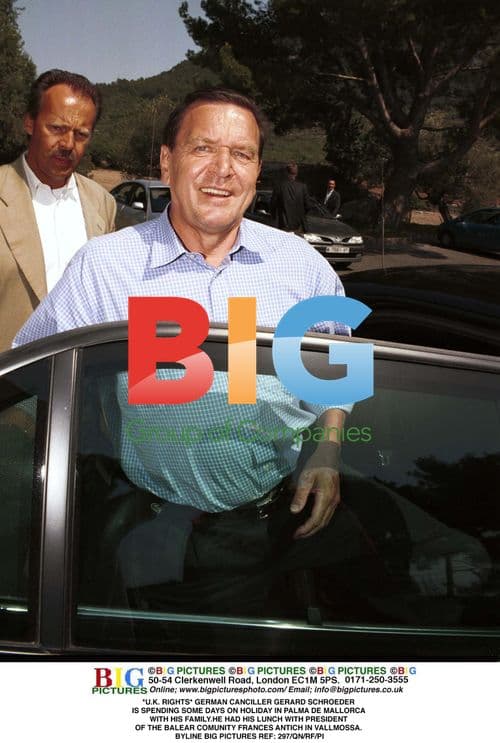 German Chancellor Schroeder in Mallorca