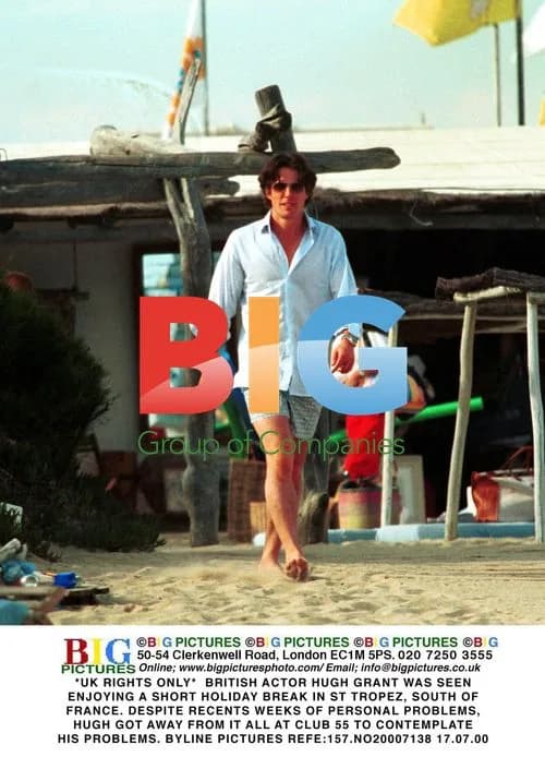 HUGH GRANT TAKES HOLIDAY IN ST TROPEZ