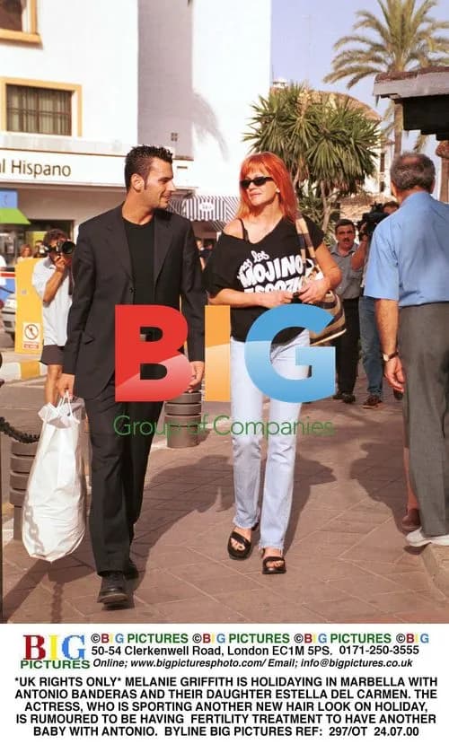 Melanie Griffith Vacationing in Marbella with Antonio Banderas