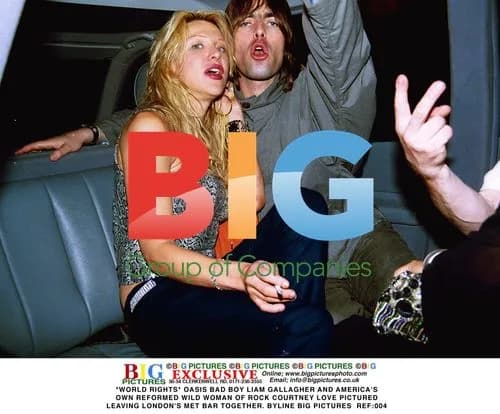 Liam Gallagher and Courtney Love Leave Met Bar