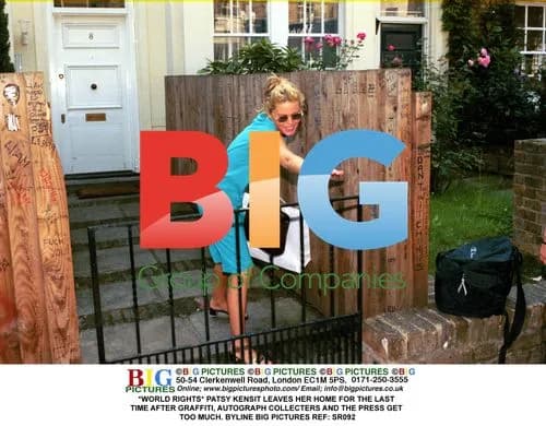 Patsy Kensit Leaves Home After Graffiti, Autographs