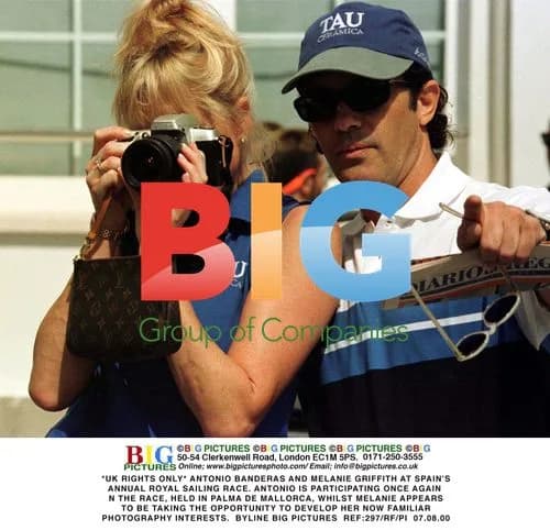 Antonio Banderas and Melanie Griffith at Royal Sailing Race