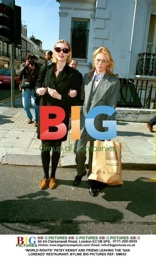 Patsy Kensit and Friend Leaving San Lorenzo Restaurant