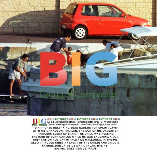 King Juan Carlos Plays With Grandson Froilan