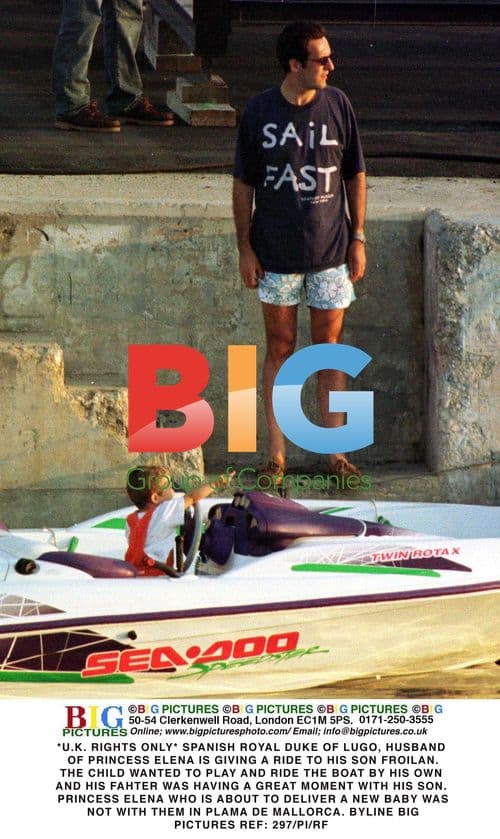 Duke of Lugo with son Froilan