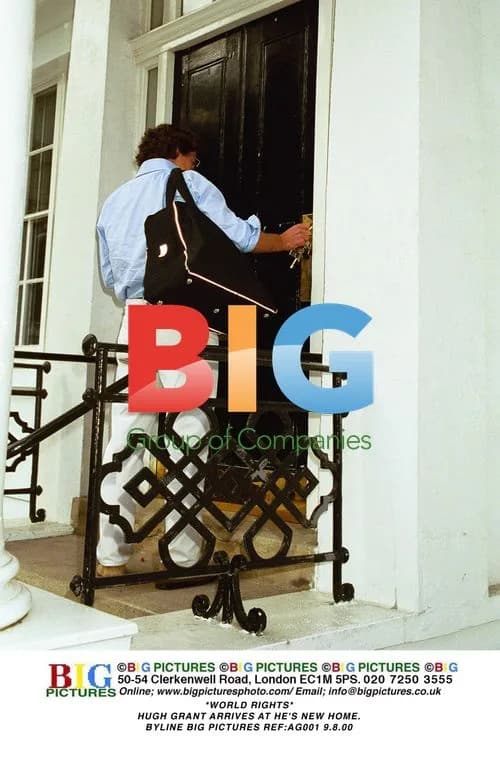 Hugh Grant Arrives at New Home