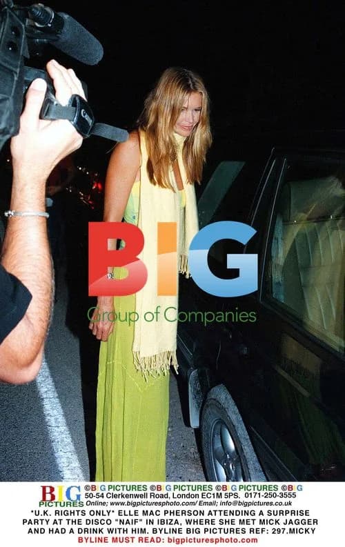 Elle Macpherson at Surprise Party in Ibiza