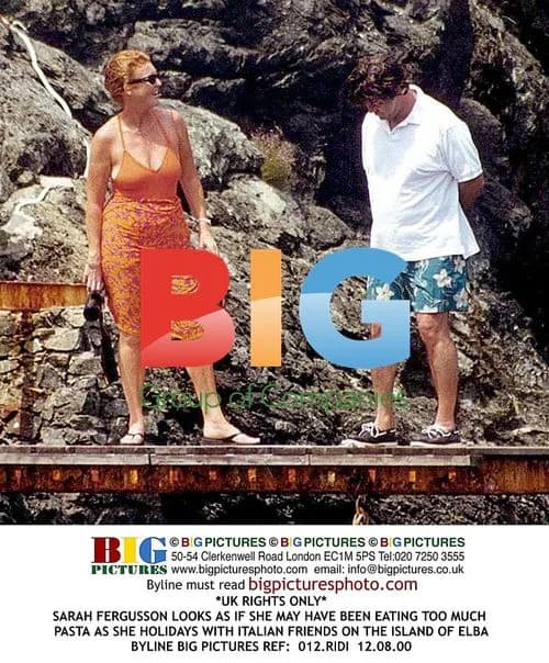 Sarah Ferguson on Holiday in Elba