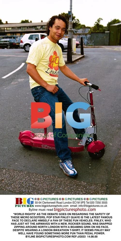 Finley Quaye Enjoys Micro Scooter