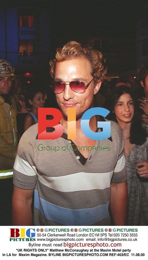 Matthew McConaughey at Maxim Motel party in LA