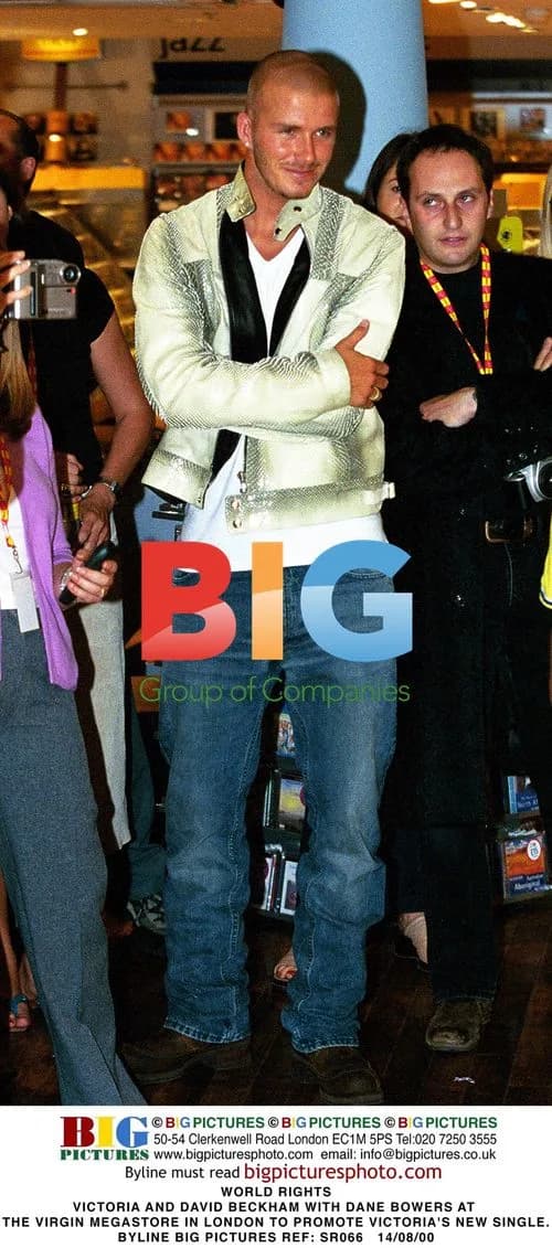 Beckhams and Dane Bowers at Virgin Megastore