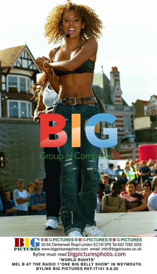 Mel B at Radio 1 "One Big Belly Show" in Weymouth